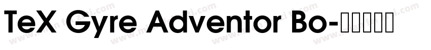 TeX Gyre Adventor Bo字体转换